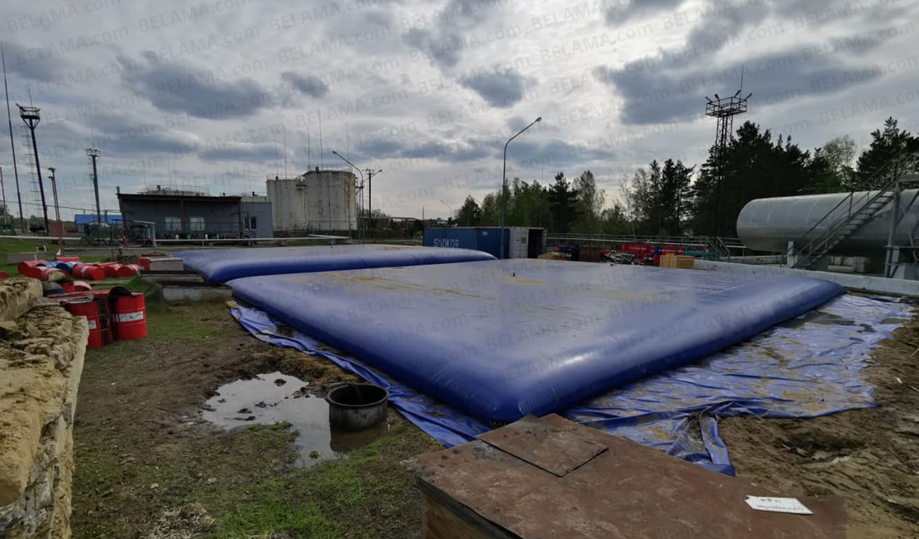 Фото: Мягкие резервуары для нефтепродуктов